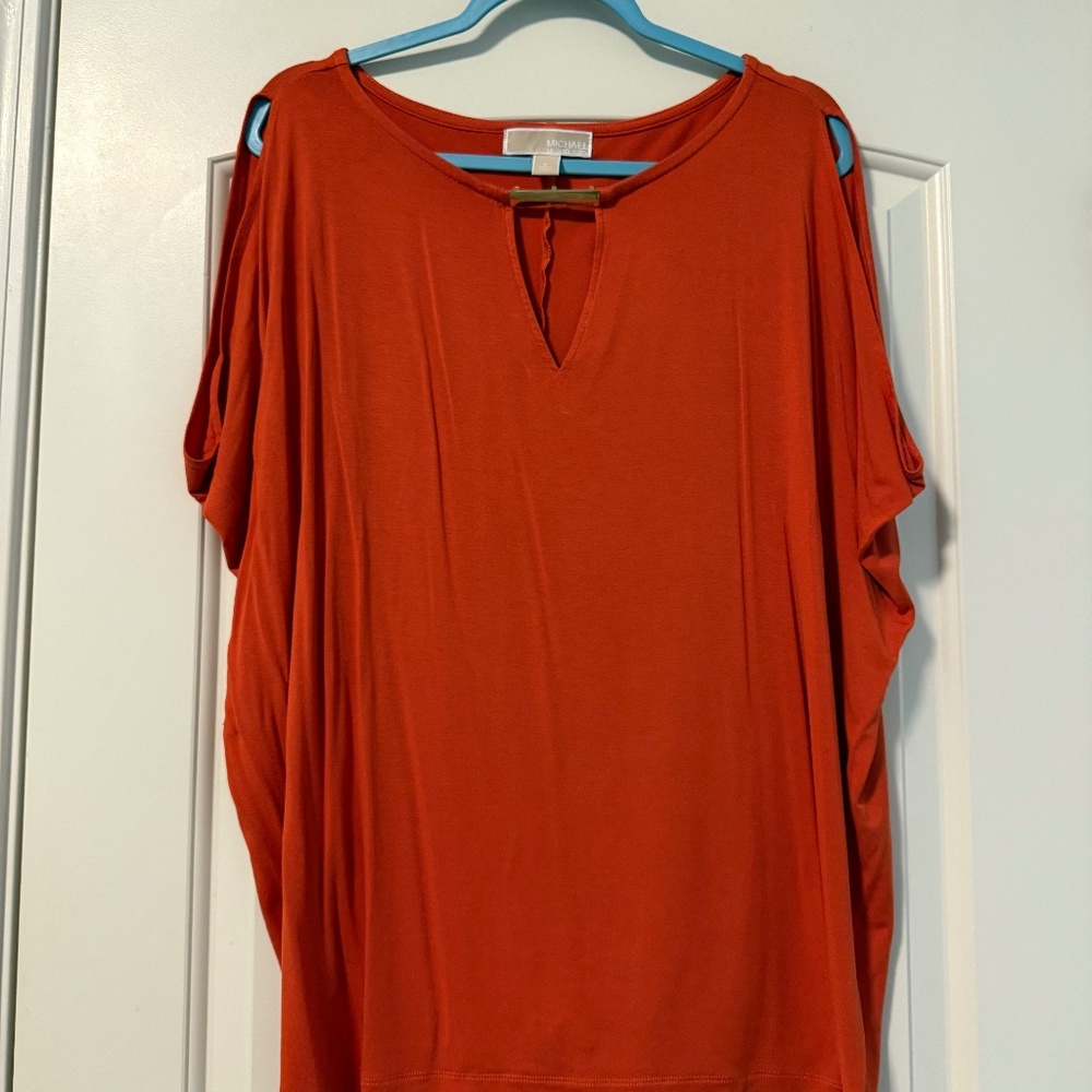 Michael Michael Kors Women’s Sleeveless Orange Top Size L